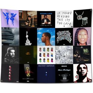 🎤 Drake Discography Wall Flag Tapestry 5x4 Rap Music Poster Art New